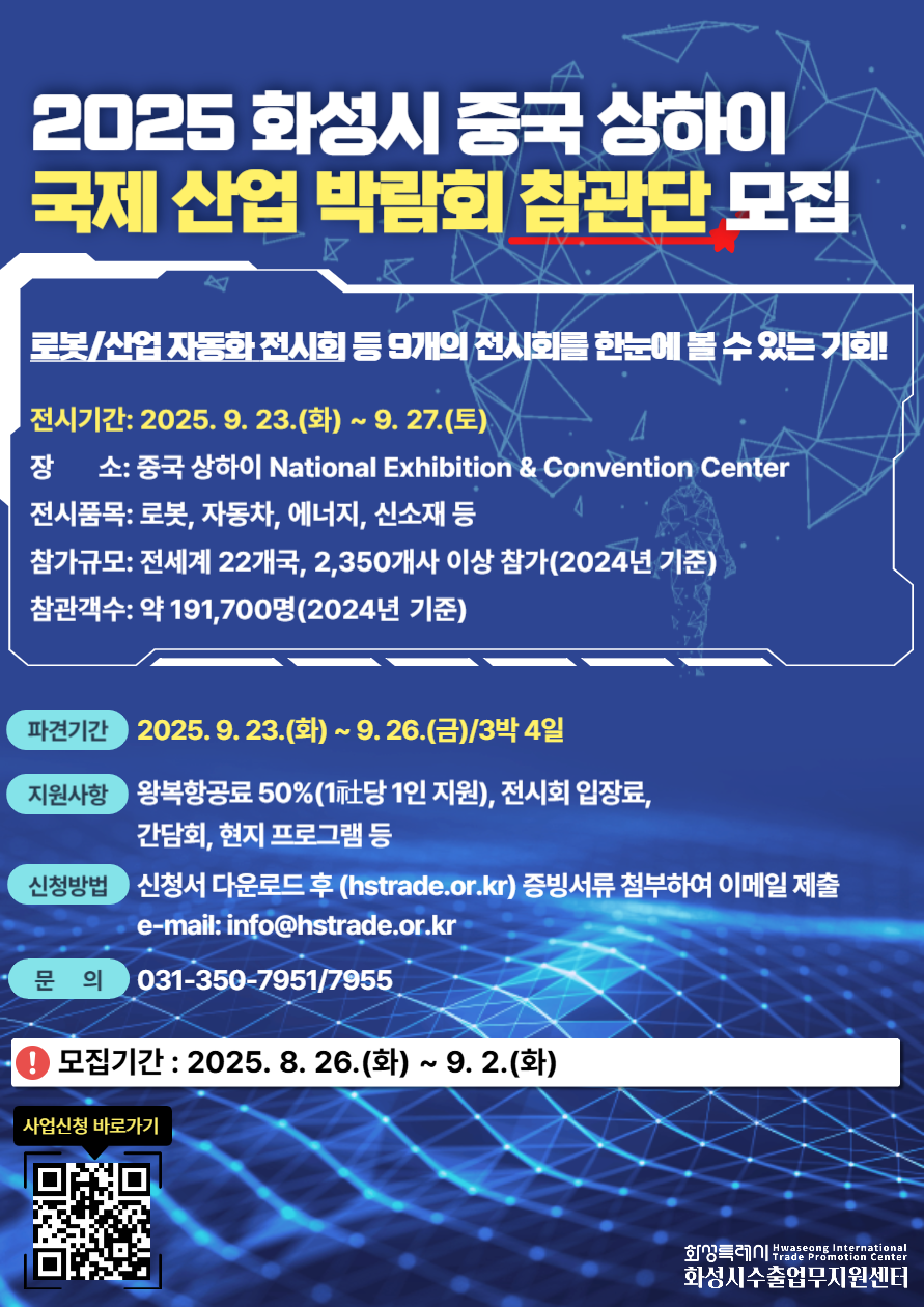 2025 중국 상하이 국제산업 박람회(CIIF) 참관단